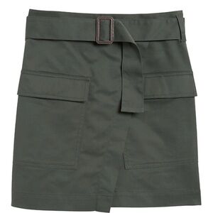 Banana Republic Green Utility Skirt with Belt Size 12